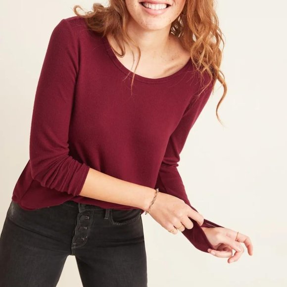 Old Navy Tops - Old Navy Cozy Plush-Knit Long-Sleeve Tee for Women